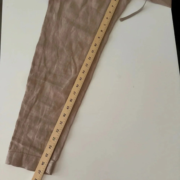 Enzo Costa Easy Pants French Linen Lightweight Summer Women’s size 3 Medium - Picture 12 of 16
